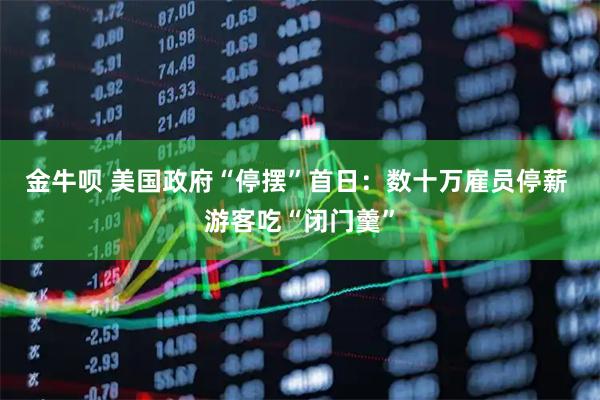 金牛呗 美国政府“停摆”首日：数十万雇员停薪 游客吃“闭门羹”